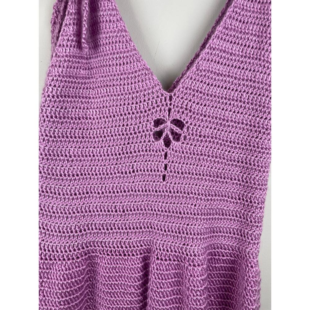 Be Brave Yarn Crochet Dragonfly Minidress Sz S/M View 2